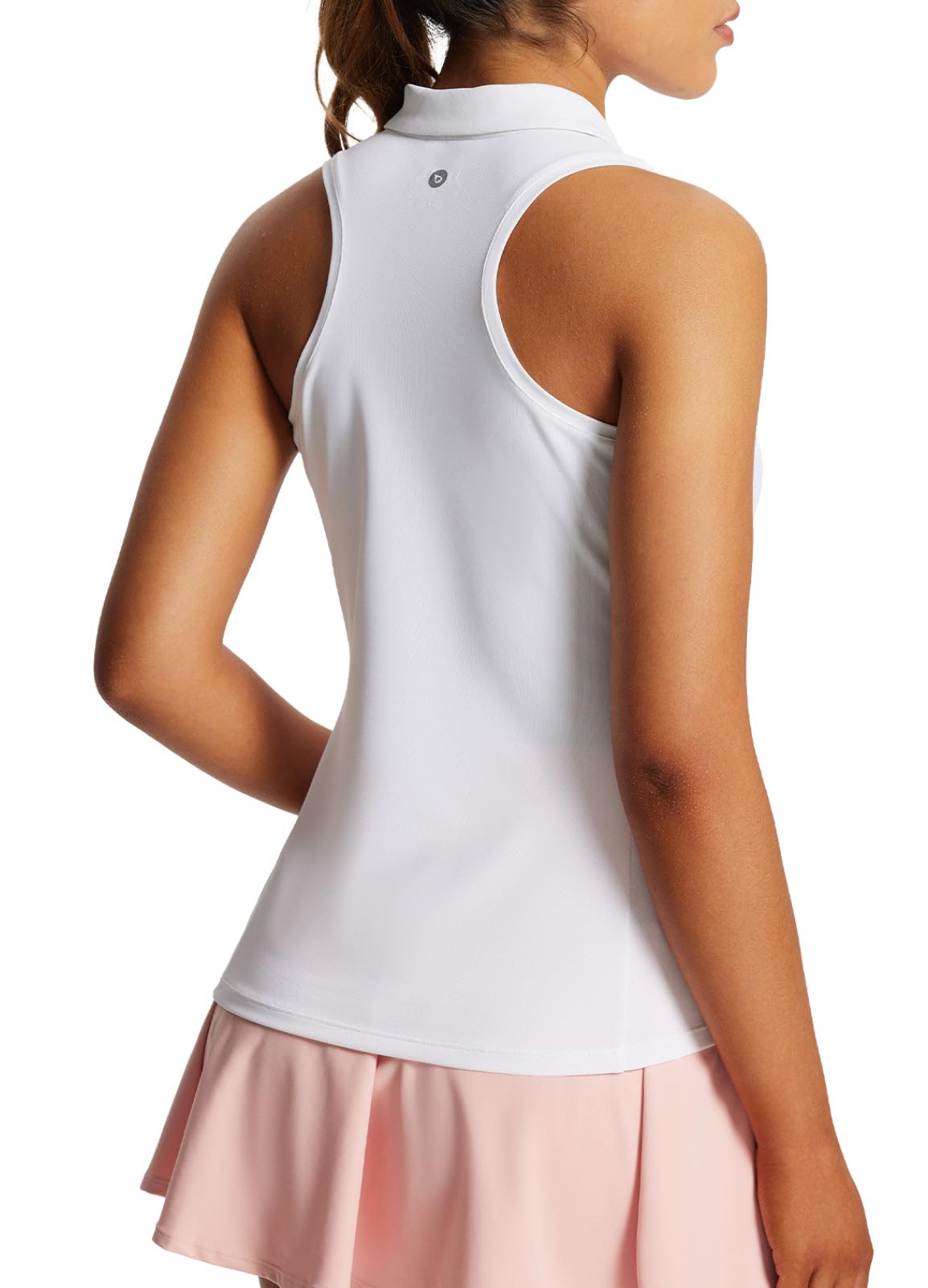 baleaf Women's Golf Shirts Tank Tops Sleeveless Tennis Polo Racerback with Collar Athletic Tanks Quick Dry