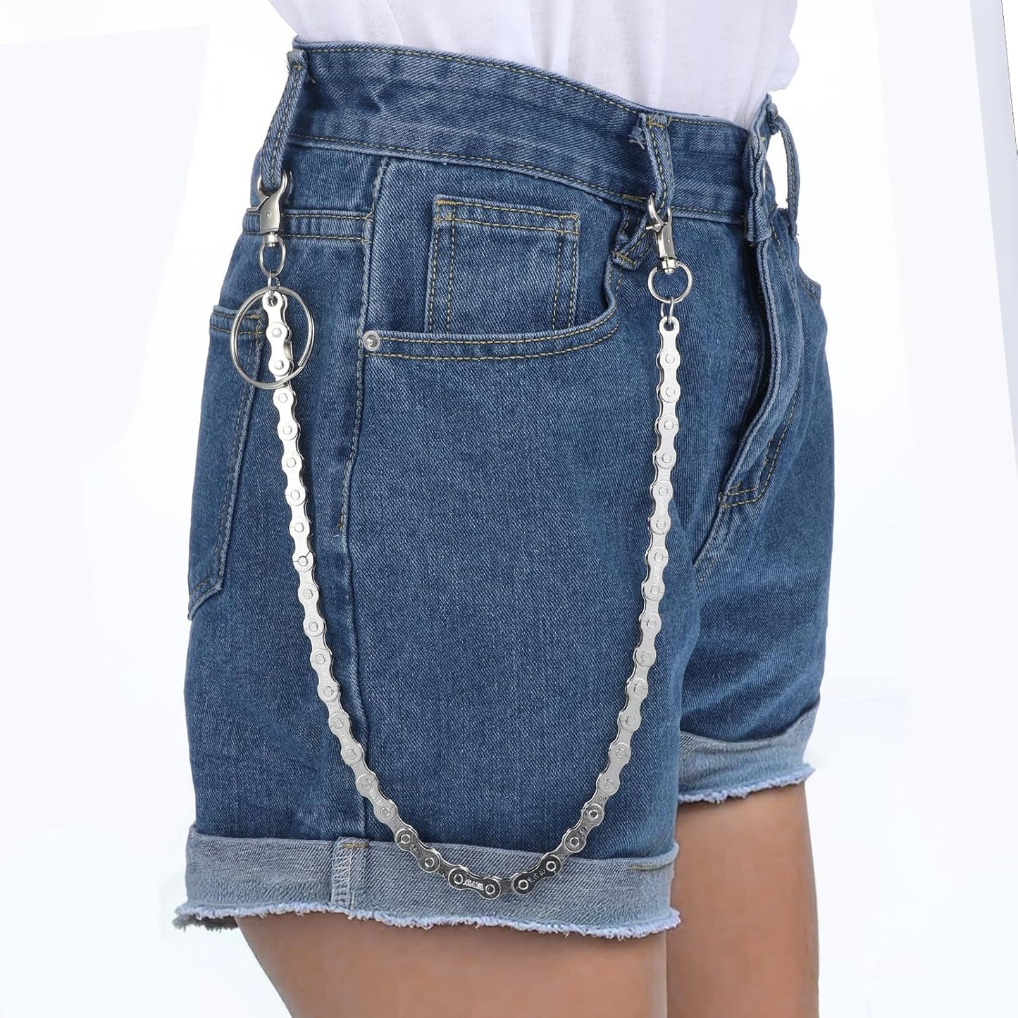 1 Pcs Pants Chain Hip Hop Punk Jeans Chain Wallet Chains Bike Chains Long Cool Trousers Pocket Belt Goth Accessories for Women Men Clothing Accessories
