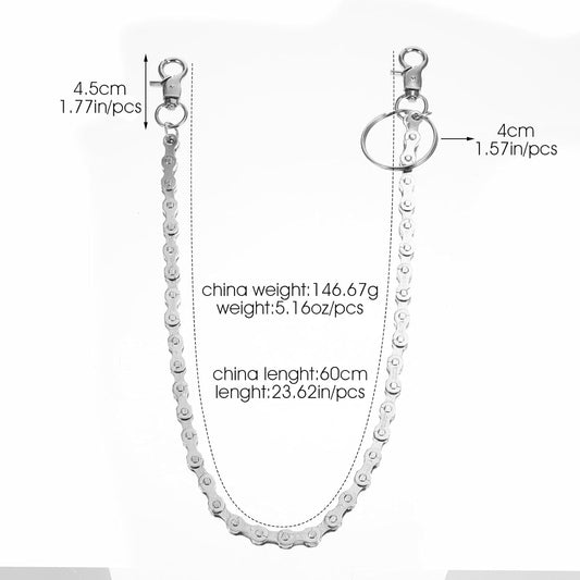 1 Pcs Pants Chain Hip Hop Punk Jeans Chain Wallet Chains Bike Chains Long Cool Trousers Pocket Belt Goth Accessories for Women Men Clothing Accessories