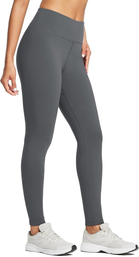 baleaf Women's Fleece Lined Leggings Water Resistant Thermal Winter Warm Tights High Waisted with Pockets Running Gear