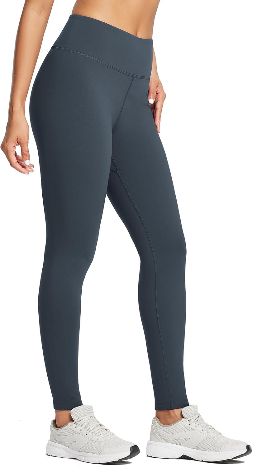 baleaf Women's Fleece Lined Leggings Water Resistant Thermal Winter Warm Tights High Waisted with Pockets Running Gear
