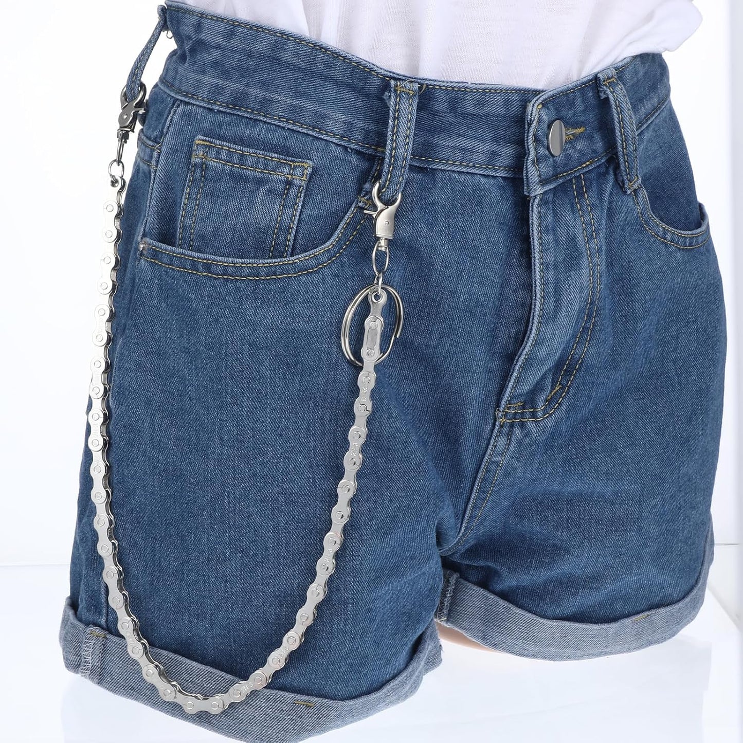 1 Pcs Pants Chain Hip Hop Punk Jeans Chain Wallet Chains Bike Chains Long Cool Trousers Pocket Belt Goth Accessories for Women Men Clothing Accessories